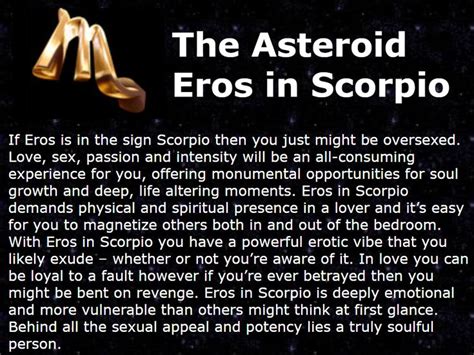 eros in scorpio woman|Sexual Astrology: Eros in the Signs .